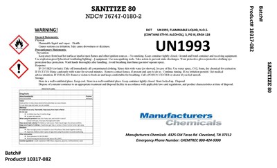 Mc Sanitize 80   76747 0180 2 (tote)